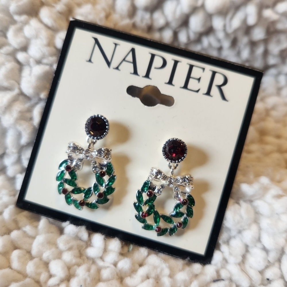 Christmas Wreath Earrings